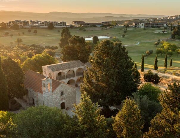 Historic monastery, golf course and resort